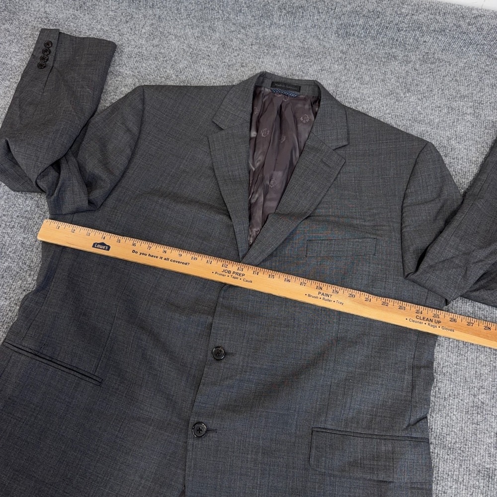 Ralph Lauren Blazer Jacket Men 48R Gray Wool Stretch Business Casual Sport Coat - Picture 6 of 13